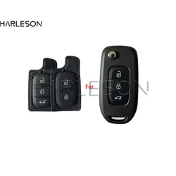 Coque de clé de voiture à distance pliable pour Renault, Kadjar, Captur, Megane, étui à clés, porte-clés avec HU56R, VAC102, VA2, 2 boutons, 3 boutons