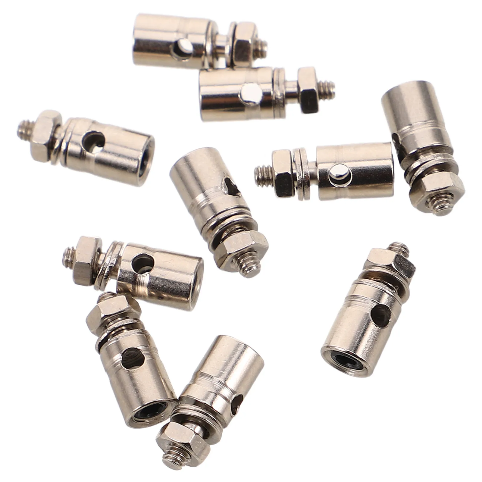 10Pcs Pushrod Connector Rudder Angle Adjuster Long-Lasting Metal Linkage Stopper for Rc Airplane Plane Parts Accessories