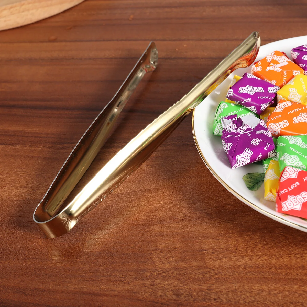 

4 pcs 15Cm Stainless Steel Food Serving Tongs Rustproof Heat Resistant Ice Cube Bread Clips Lightweight Portable For Home