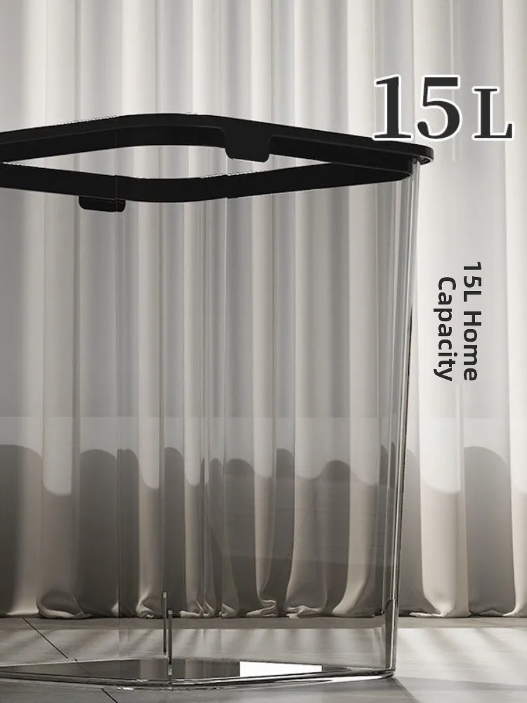 

Большая емкость, прозрачная пластиковая консервная банка для гостиной, батоны, офиса, корзина для мусора, длинный цилиндр, апей, для домашнего использования