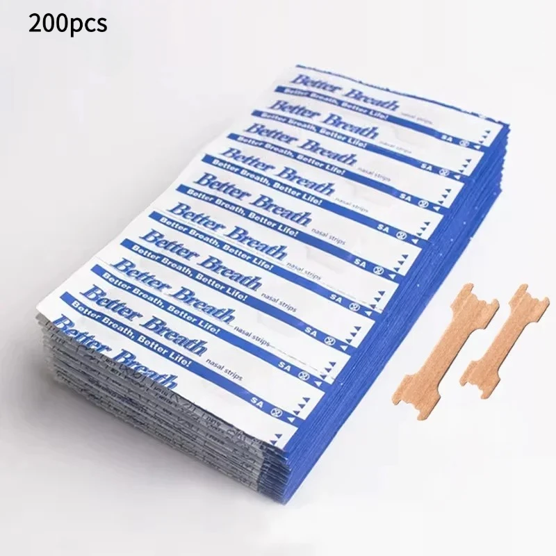 

200pcs Breathing Nasal Strips Right Way Stop Snoring Anti Snoring Strips Easier Better Breathe Health Care Sleeping Well