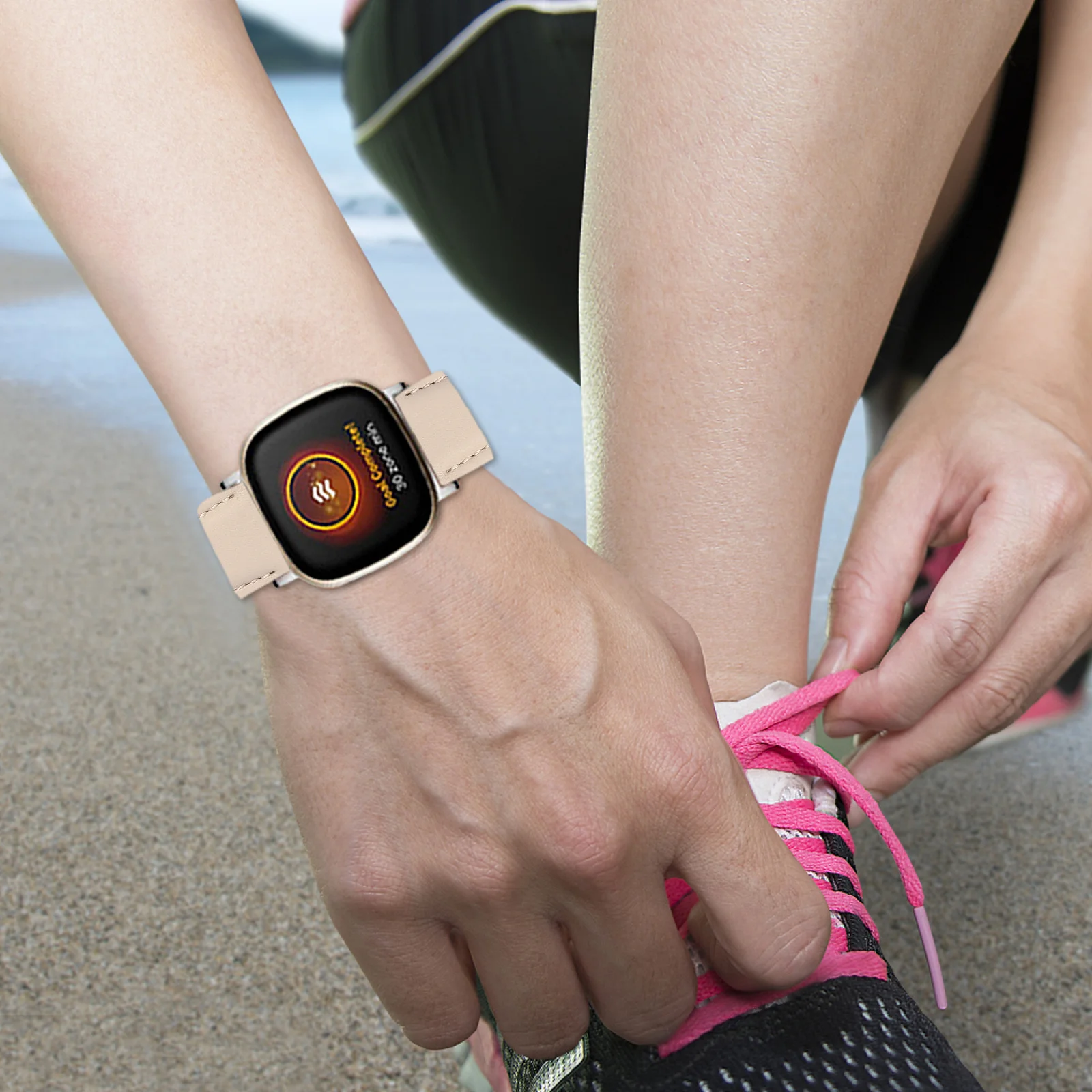 

Versa3 Watch Strap Vintage Durable Soft Comfortable Adjustable Replacement Smart Watch Band Wristband