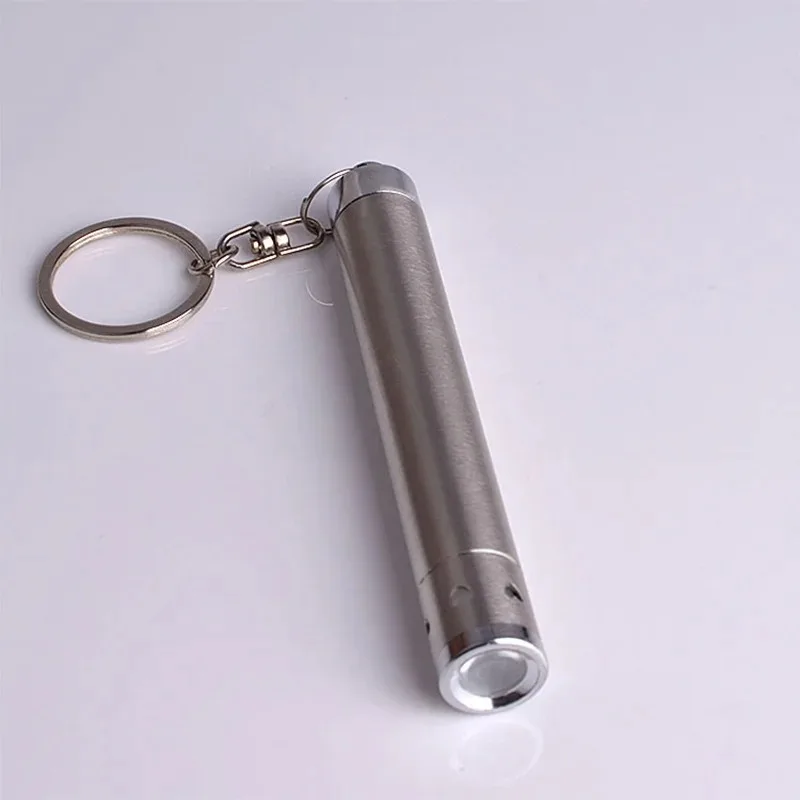 2024 new bright flashlight key chain stainless steel multi-purpose remote portable super bright household mini flashlight