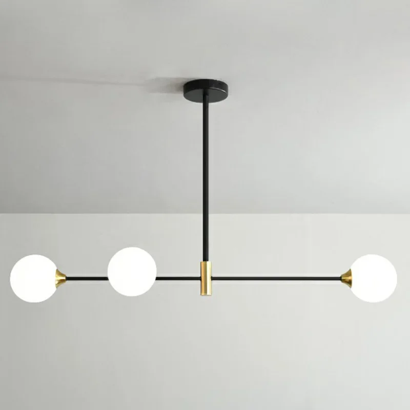 Modern Minimalist Long Chandelier Restaurant Pendant Lights Dining Room Dining Table Light Island Lamp