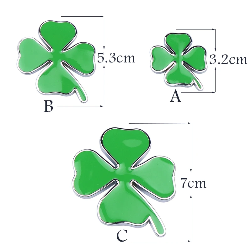 

3D Metal Green Four Leaf Clover Emblem Sticker Car Body Trunk Decoration Decal for Alfa Romeo Stelvio Giulietta 159 147 156
