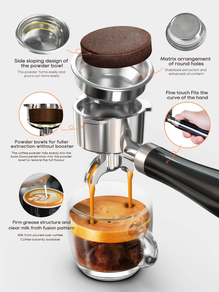 【新品同】 半自動　エスプレッソ　コーヒーマシン HiBREW H10B HiBREW 20Bar Semi Automatic Espresso Coffee Machine H10B