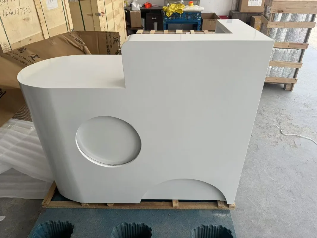 

Italian Style Beauty Salon Reception Desks Clothing Shop Modern Simplicity Reception Desk High-end Office Furniture Recepce HBRD