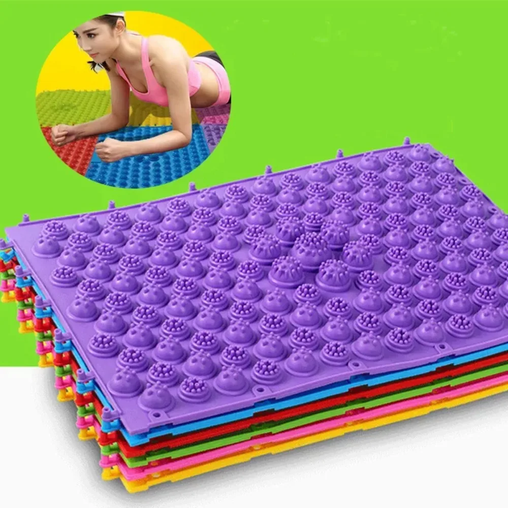 1 Pcs Acupressure Massager Mat Back Body Foot Cushion Pad Relieve Stress Pain Yoga Spike Mat Foot Spiky Massager Trigger Point