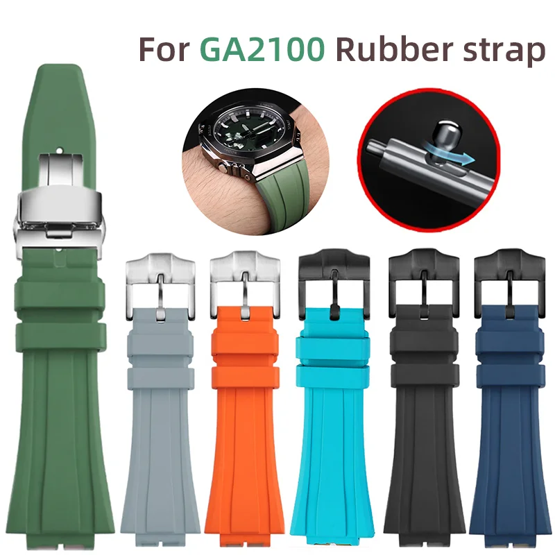 

GM2100 GA2100 Rubber Strap Refit Accessories For Casioak G-SHOCK GA-2100/2110 GM-2100 Bracelet Mod kit AP Watch Replace band