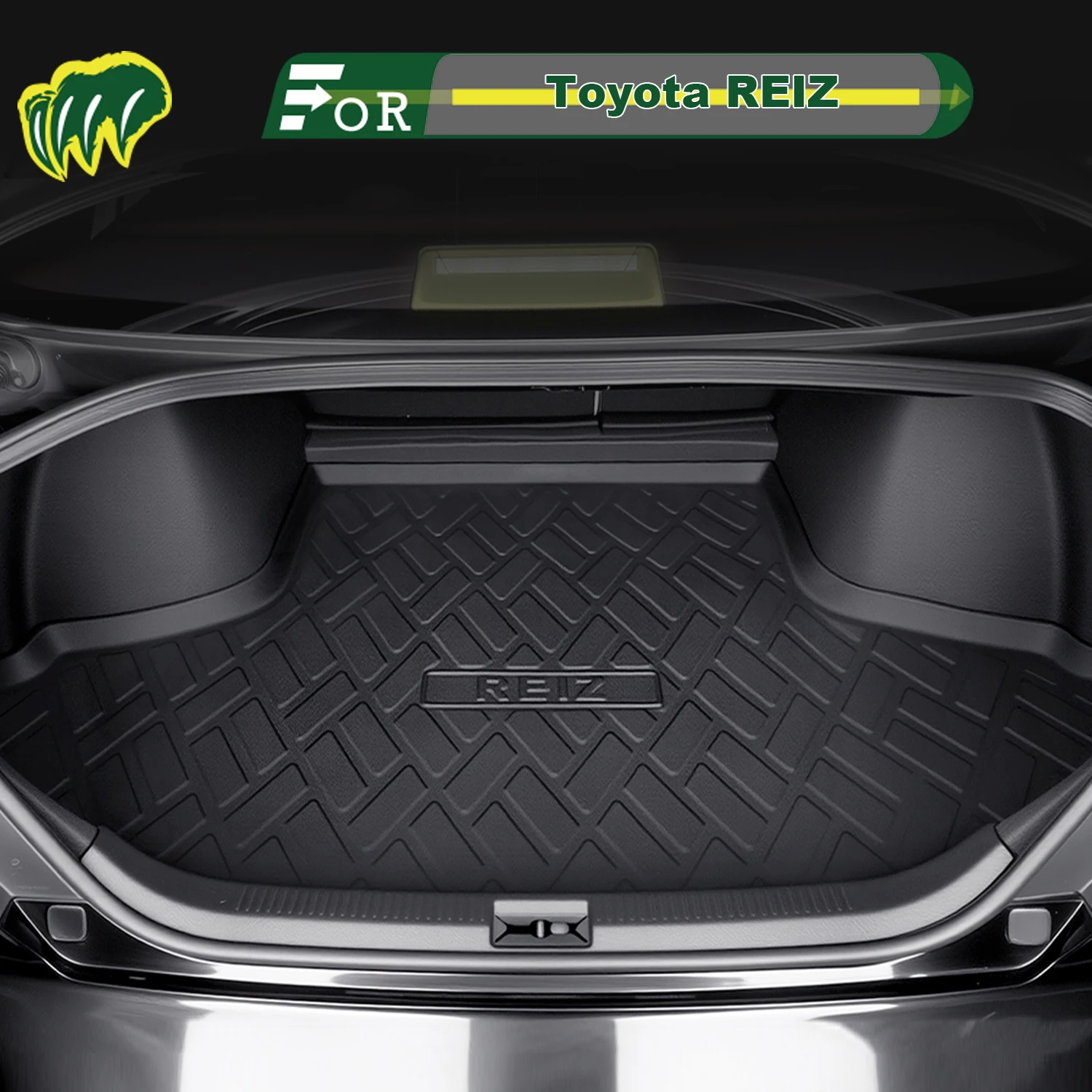 

Для Toyota REIZ 2006-2018 TPE индивидуальный коврик для багажника автомобиля всесезонный коврик для багажника 3D-образный коврик для багажника Защитный коврик для заднего багажника