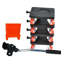 Roller Handling Kit 880LB Labor-saving Appliance Lifting Slider for Lifting Large Furniture Tools Pulleys