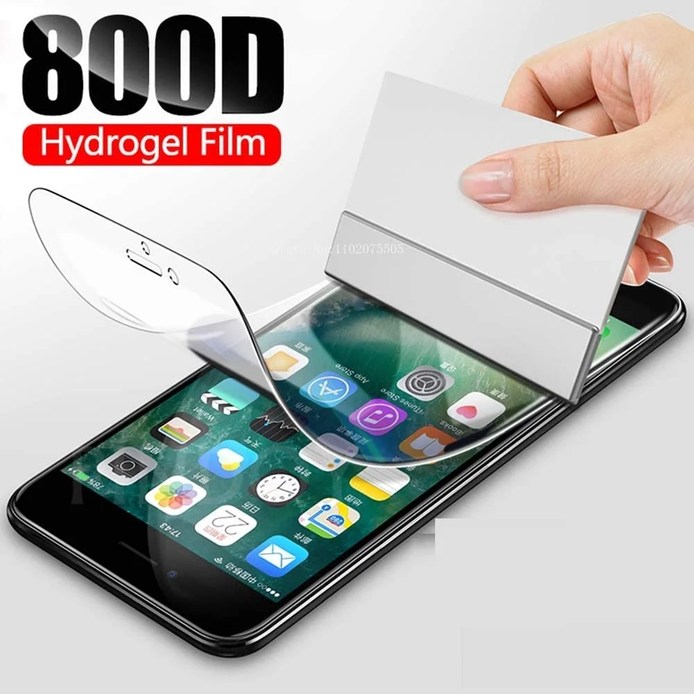 Protection For iPhone 7 8 6 6S Plus 5 5S SE 2016 2020 Hydrogel Film Screen Protector For Apple 11 12 13 Pro Max X XS XR 12 Mini image 2