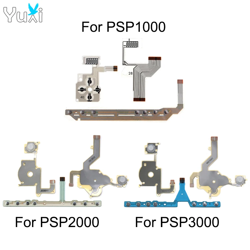 YuXi Replacement For PSP 1000 2000 3000 Left Right Buttons Function Start Home Volume PCB Keypad L R Flex Cable Repair Parts 