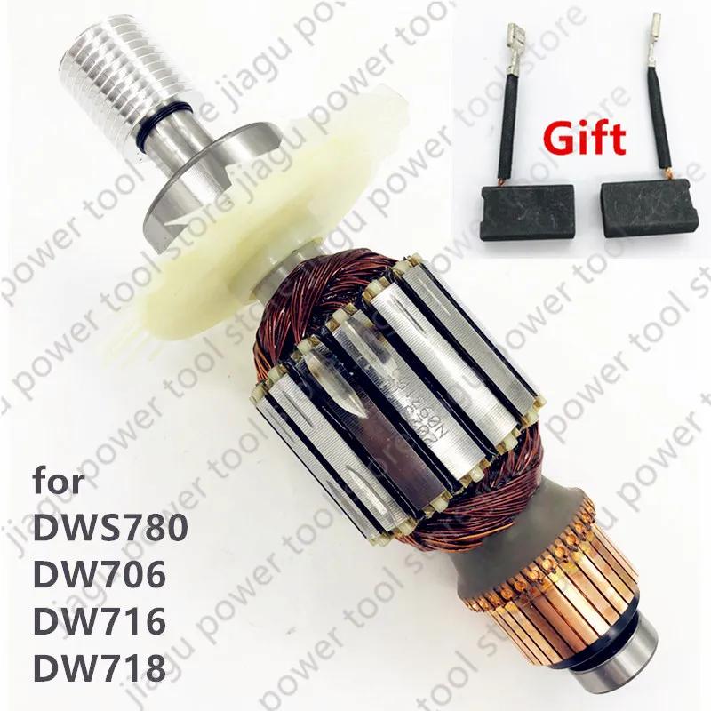 220-240V Armature Anchor Rotor N093107 For Dewalt DWS780 DW706 DW716 DW718 391316-01 391316-01SV N030189SV N027083SV