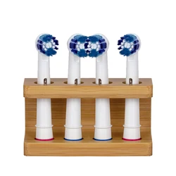 2/3/4 Slots Electric Toothbrush Head Holder Bamboo Stand Durable Mini Home Multi Slots Hotel