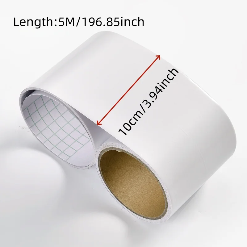 1 قطعة 196.85in ديكور المنزل شارات الفينيل ذاتية اللصق اللوح جدار الحدود ملصقات الخصر خط خلفية التفاف خط #2