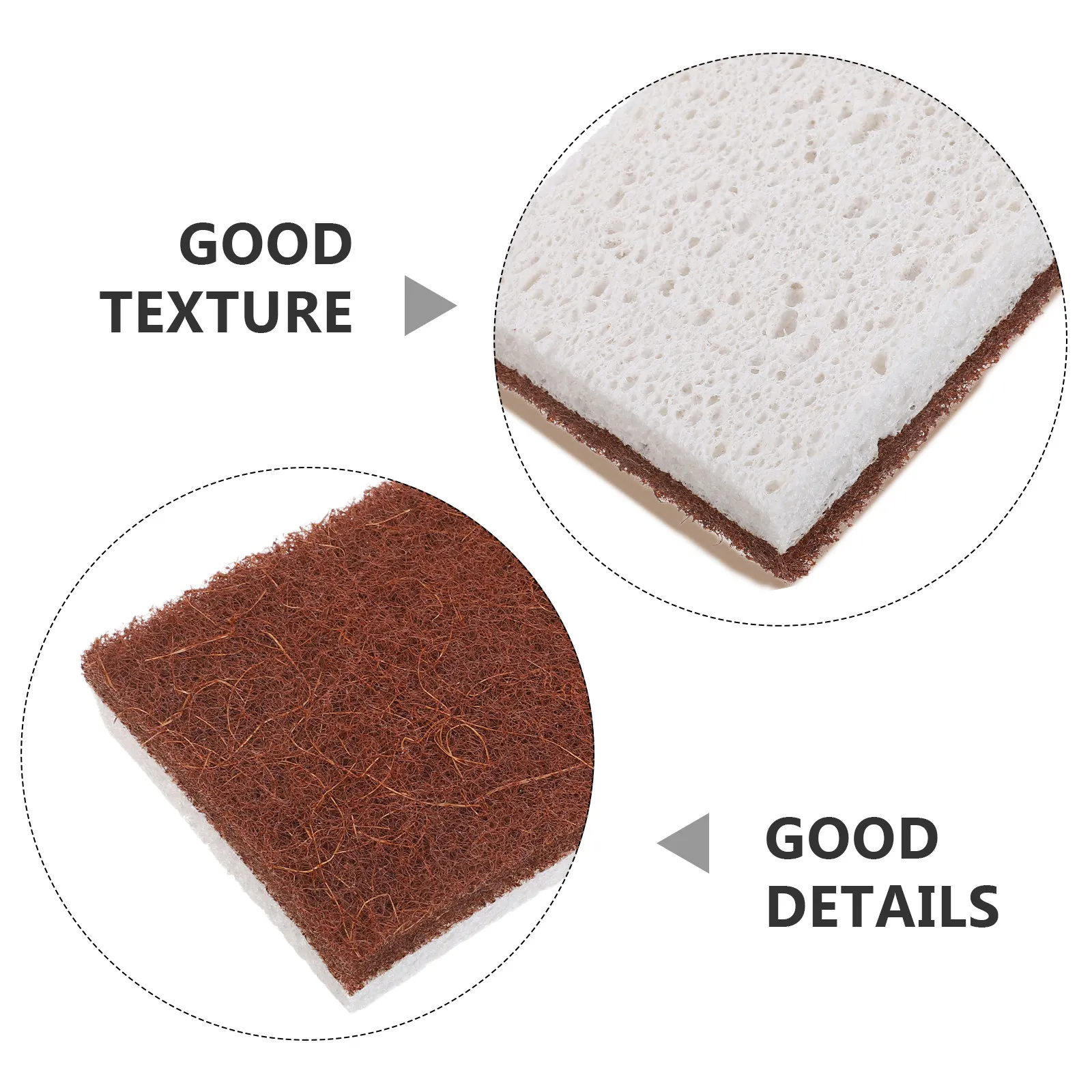 20Pcs Wood Dish Sponges Non-Scratch Reusable Scrubbers for Pots Pans and Glassware Absorbent Cleaning Pads Kitchen