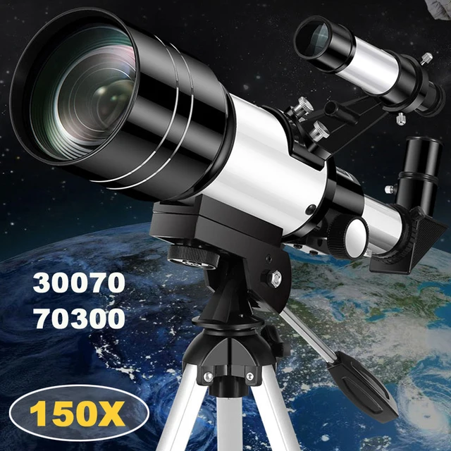 Profesjonalny teleskop astronomiczny F30070 monokular 150-krotny Zoom HD noktowizor widok księżyc gwiazda AZM70300 obserwacja gwiazd