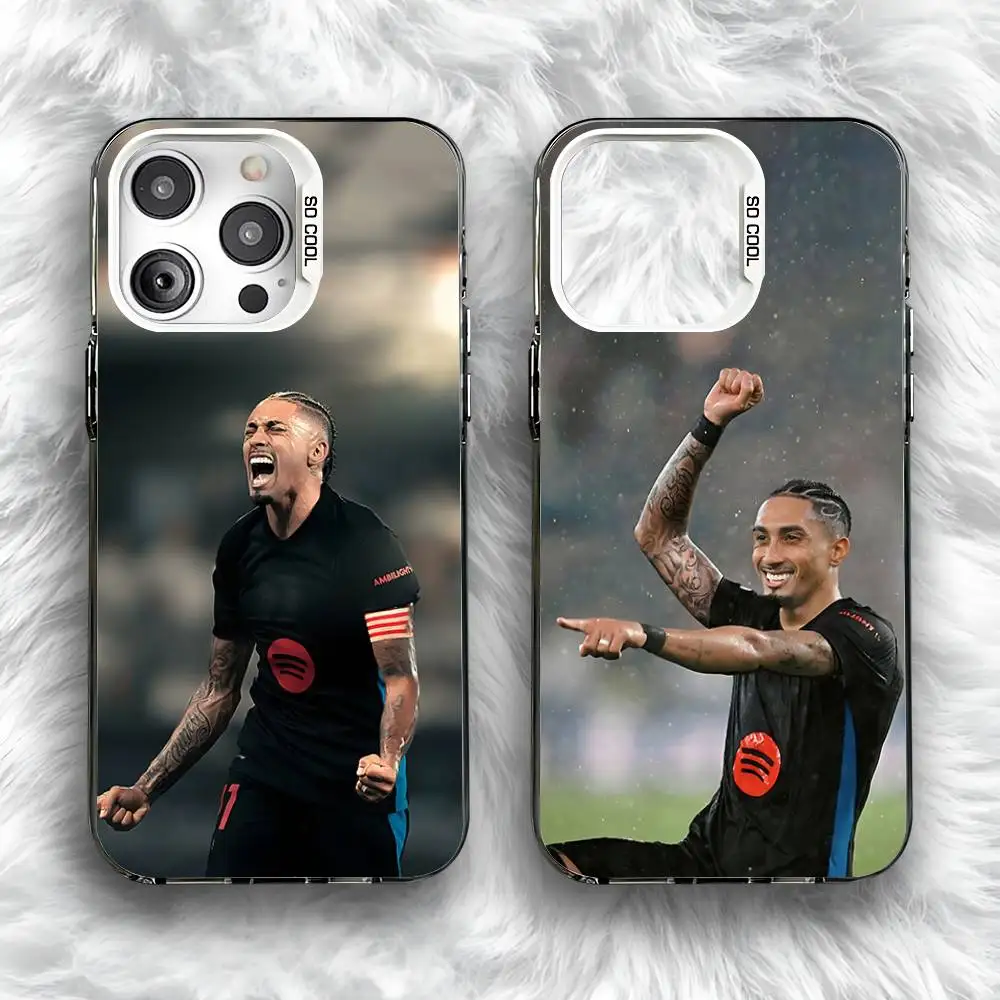 

Brazil R-Raphinhas 11 Football Phone Case For iPhone 16,15,14,13,12,11,Pro,Max,Plus,Mini,SE Anti Fall White Matte Hard Bumper