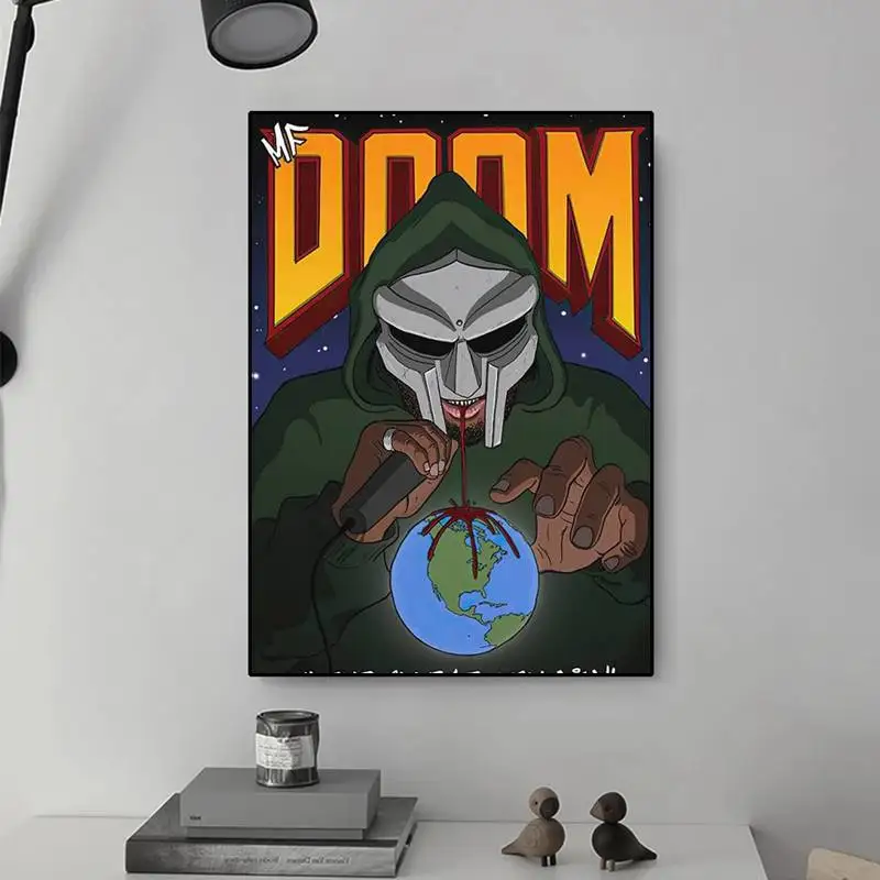 MF Doom Hip Hop Rap POSTER Canvas HD Print  Personalized Wall Art Custom Painting