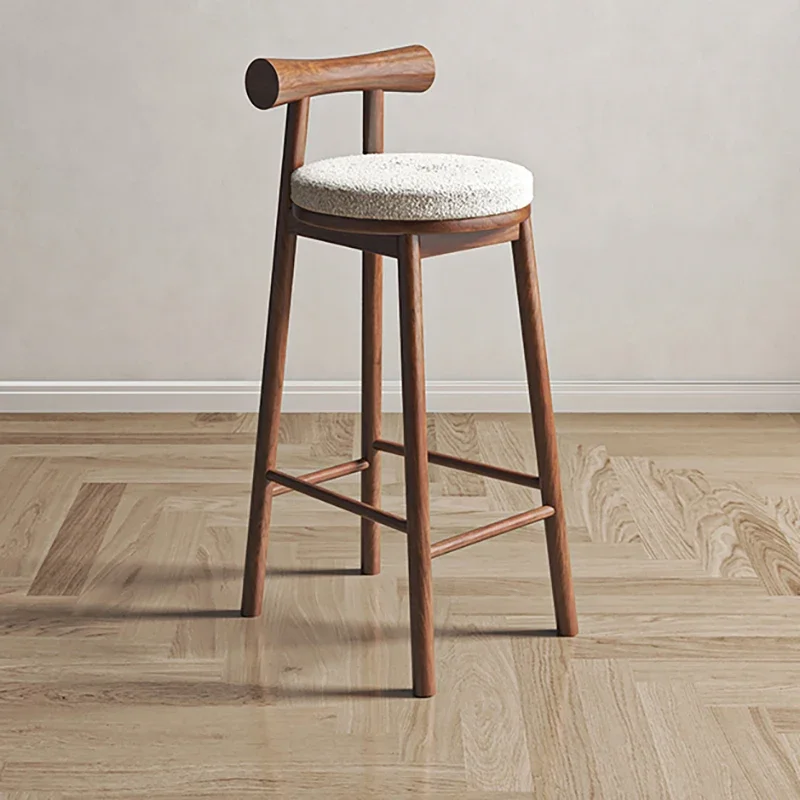 

Минималистичные кухонные барные стулья, европейский современный барный стул, эстетический классический скандинавский табурет, барная мебель, декоративный стул