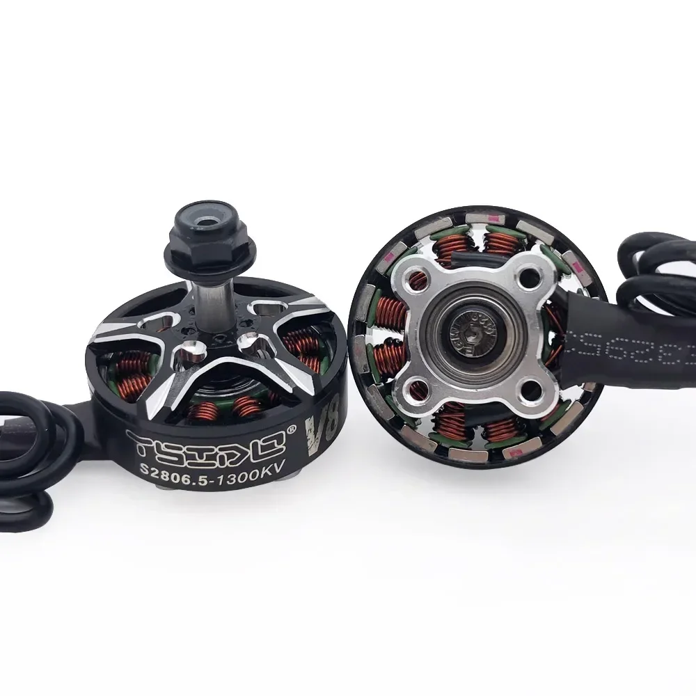 2806.5 V8 브러시리스 모터 1300KV 6/7/8인치 FPV 레이싱 장거리 프리스타일 드론 쿼드콥터 멀티콥터 RC 모델 액세서리