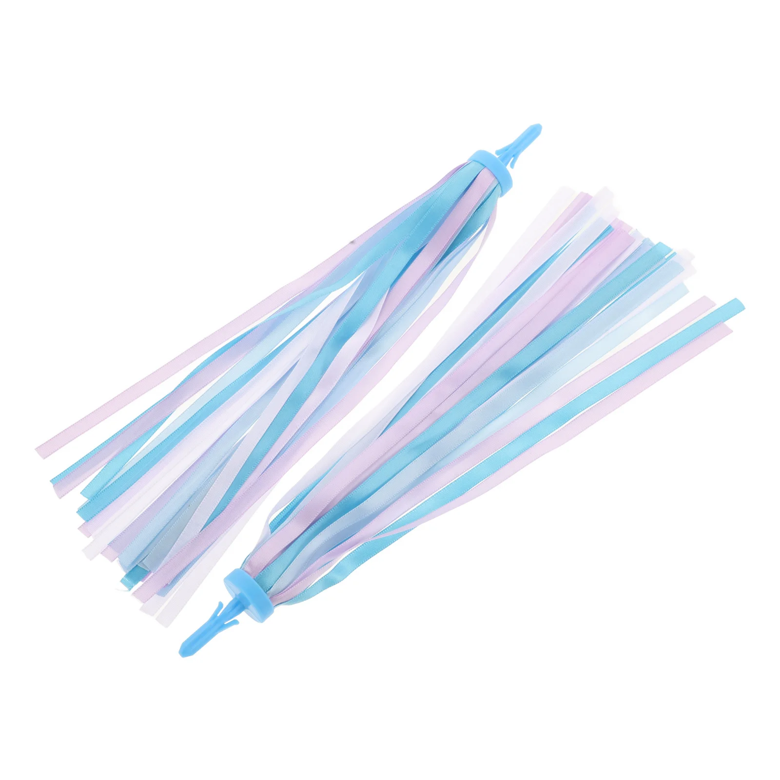 

One Pair Childrens Bike Handlebar Streamers Sparkly Blue Ribbons Tassels Decoration for Bikes Handlebar Streamers