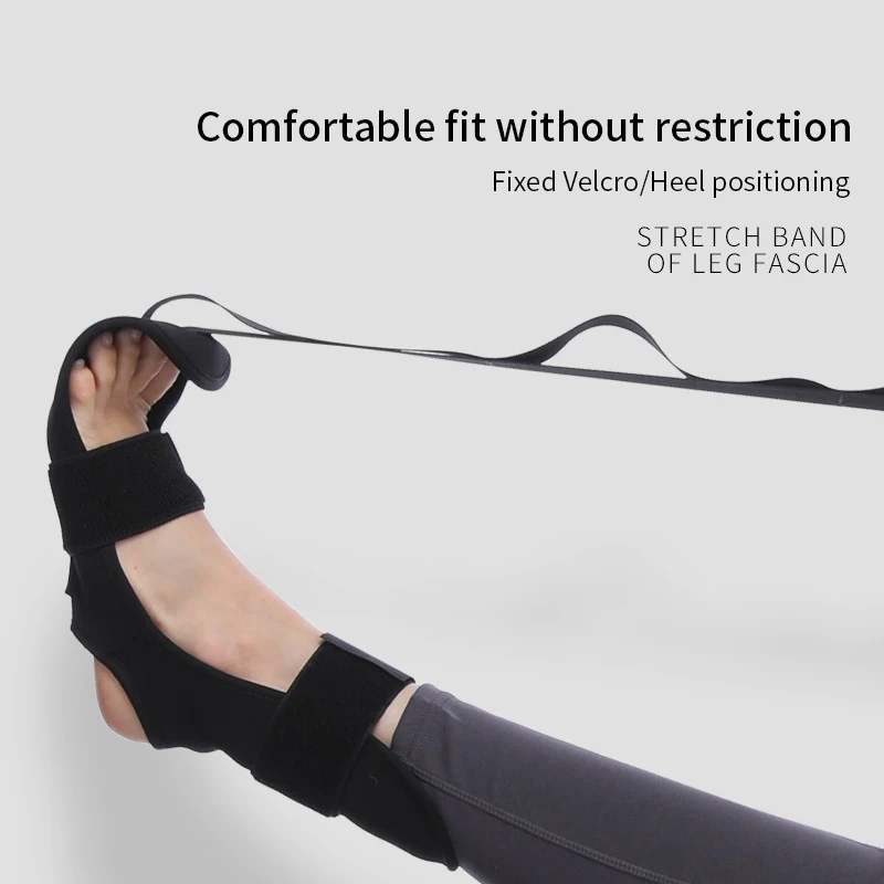 Estirador de piernas de Yoga, correa de estiramiento flexible, correa de Fitness para rehabilitación, fascitis Plantar, cinta de entrenamiento