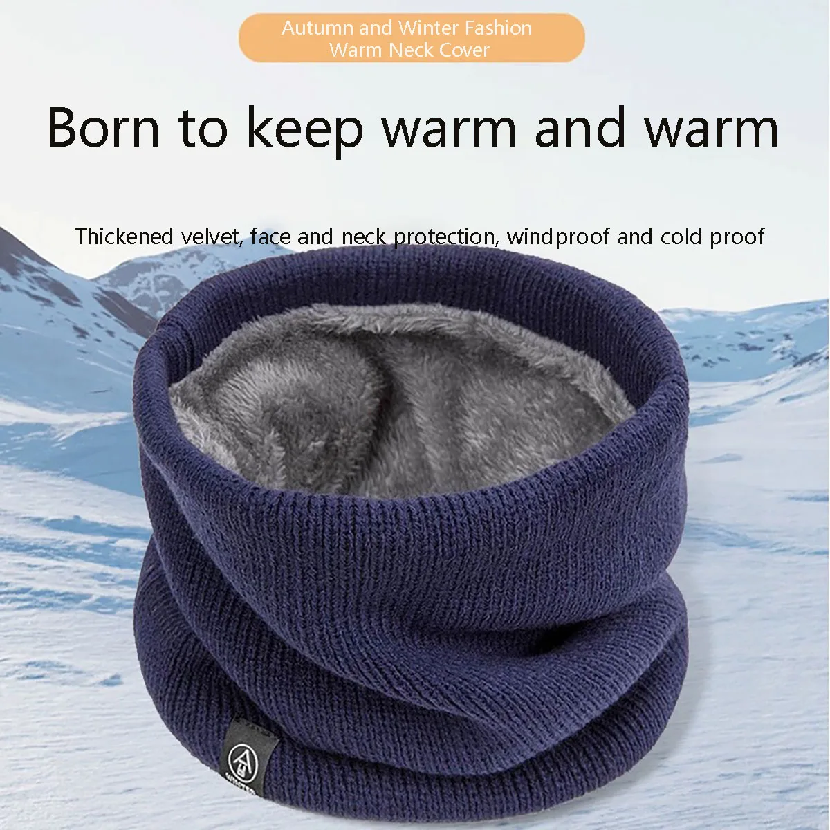 Fashion Women Knitted Scarf Solid Cashmer Like Winter Snood Scarves Lady Warm Wool Fur Thick Unisex Men Neck Scarfs Ring