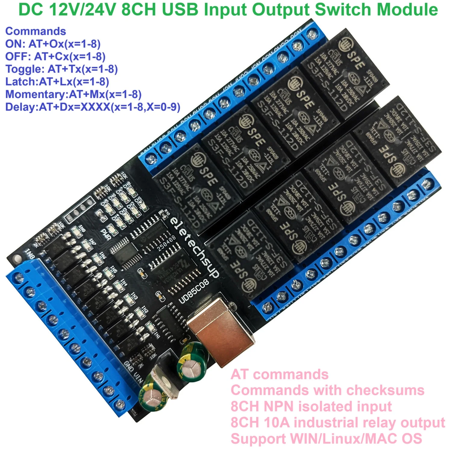 Upgraded 8CH Usb El…
