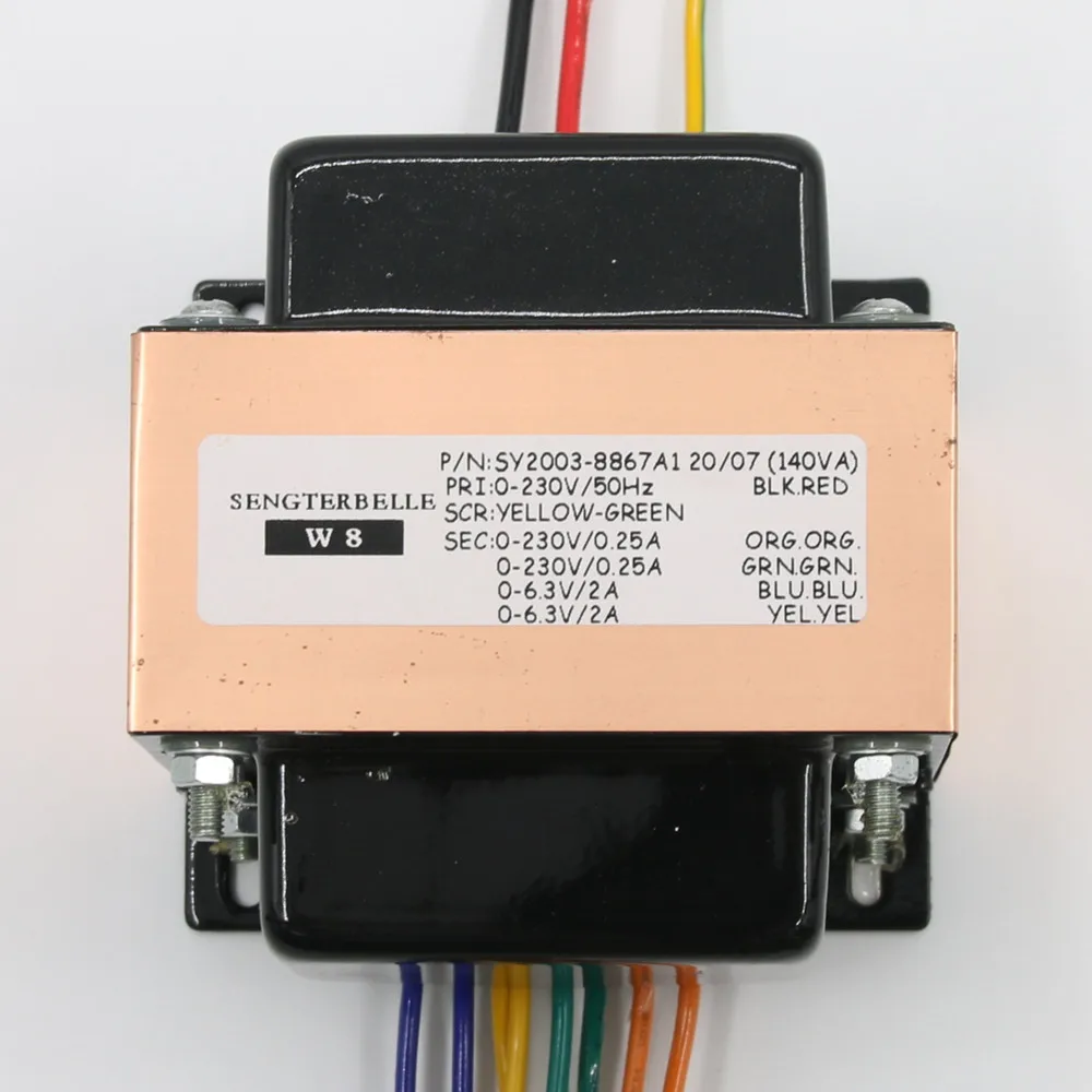 140W Tube Amplifier Transformer 230VX2 6.3VX1 6.3VX1 High Quality Transformer For EL34 Tube Power Amp