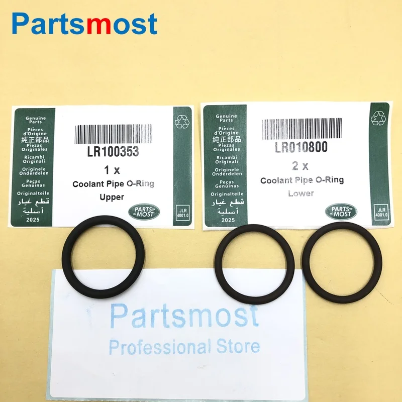 LR100353 LR010800 3.0L 5.0L PETROL WATER OUTLET TUBE O-RING THERMOSTAT HOSE SEAL FOR DISCOVERY 4 RANGE ROVER SPORT VELAR JAGUAR