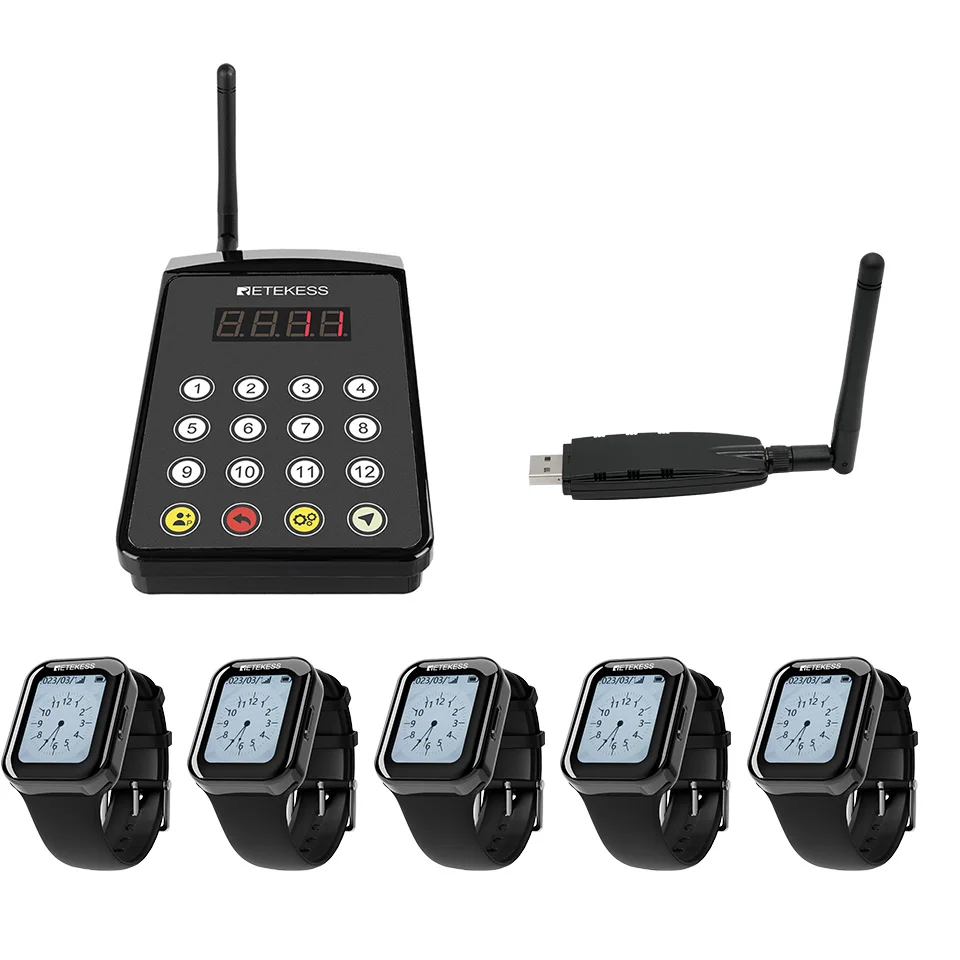 RETEKESS TD154 Küche Kellner Rufsystem Restaurant Pager Für Server TD113 Wasserdichte Uhr Empfänger Für Kaffee Bar Hotel – Detail 22