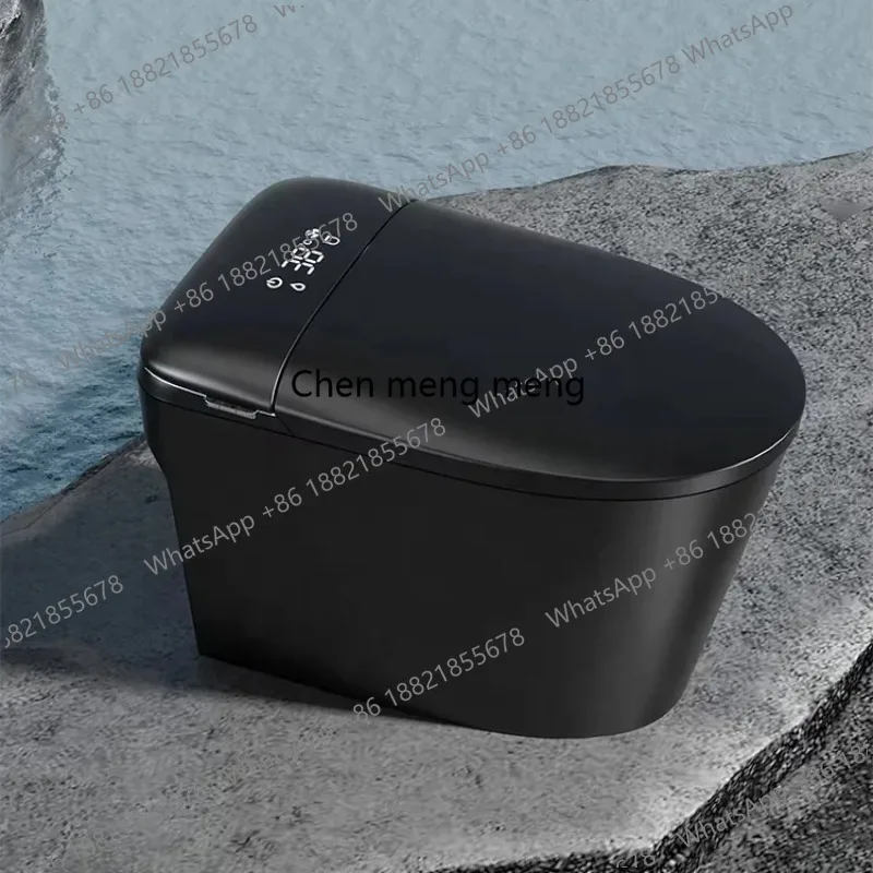 Luxury Black Bathroom Automatically Open Electric Intelligent Wc Smart Toilet Seat Bidet