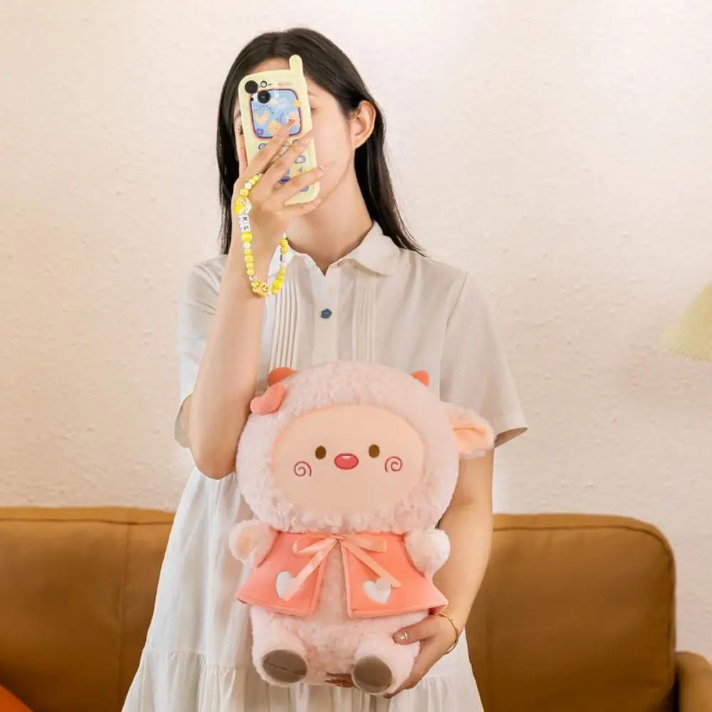 Knuffelen Zacht Alpaca Speelgoed Pluizige Cartoon Lama Poppen Leuke Bloem Knuffeldier Kussen Verjaardagscadeau