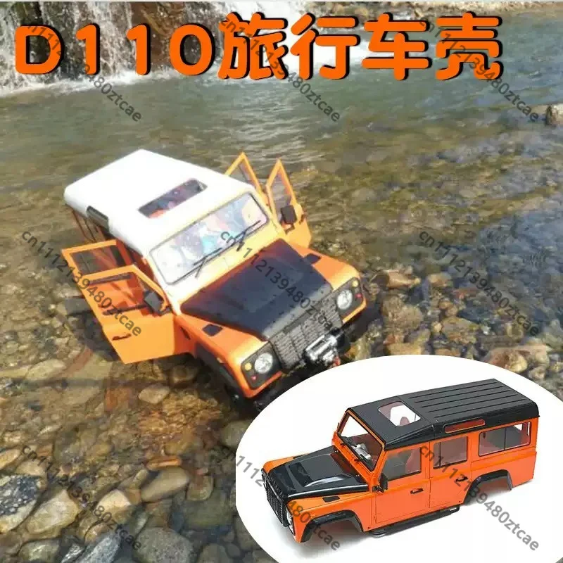 1/10 RC Off‑Road Car Simulation Body Shell, Openable Door Body for Defender D110 Wagon & D130 Pickup Truck, RC Model Upgrade Par