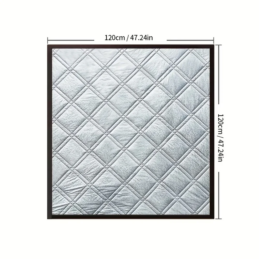 Insulated Graphene Curtain for Winter For Windows 120 cm x 120 cm 150 cm x 150 cm Thermal Draft Stopper Blanket