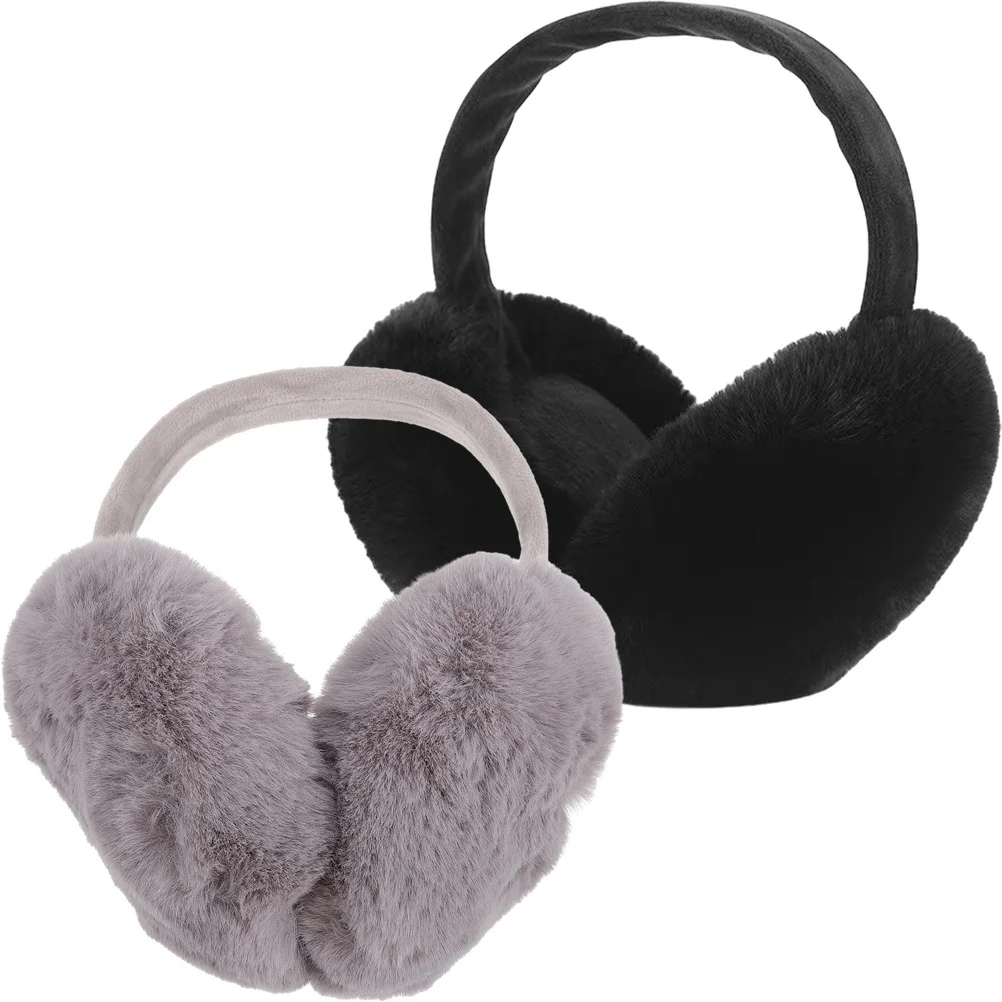 2 قطعة تدفئة الأذن الشتوية للنساء غطاء للأذنين دافئ قابل لإعادة الاستخدام خفيف الوزن وناعم ومريح للتخييم والسفر وركوب الدراجات والطقس البارد