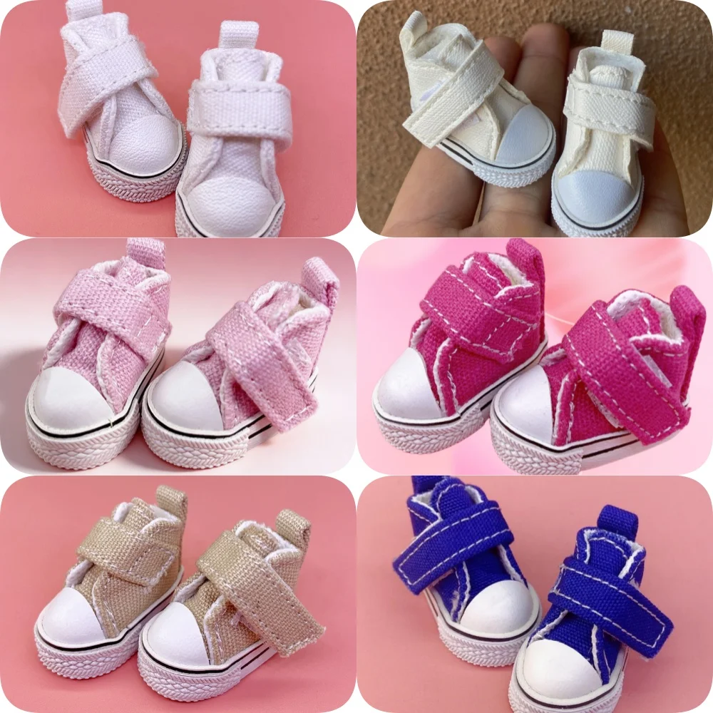 Tilda-zapatos de tela para muñeca Blythe Ob24, 3,5 cm, 1/8, zapatillas de lona, EXO KPOP, cuerpo articulado, 1/6