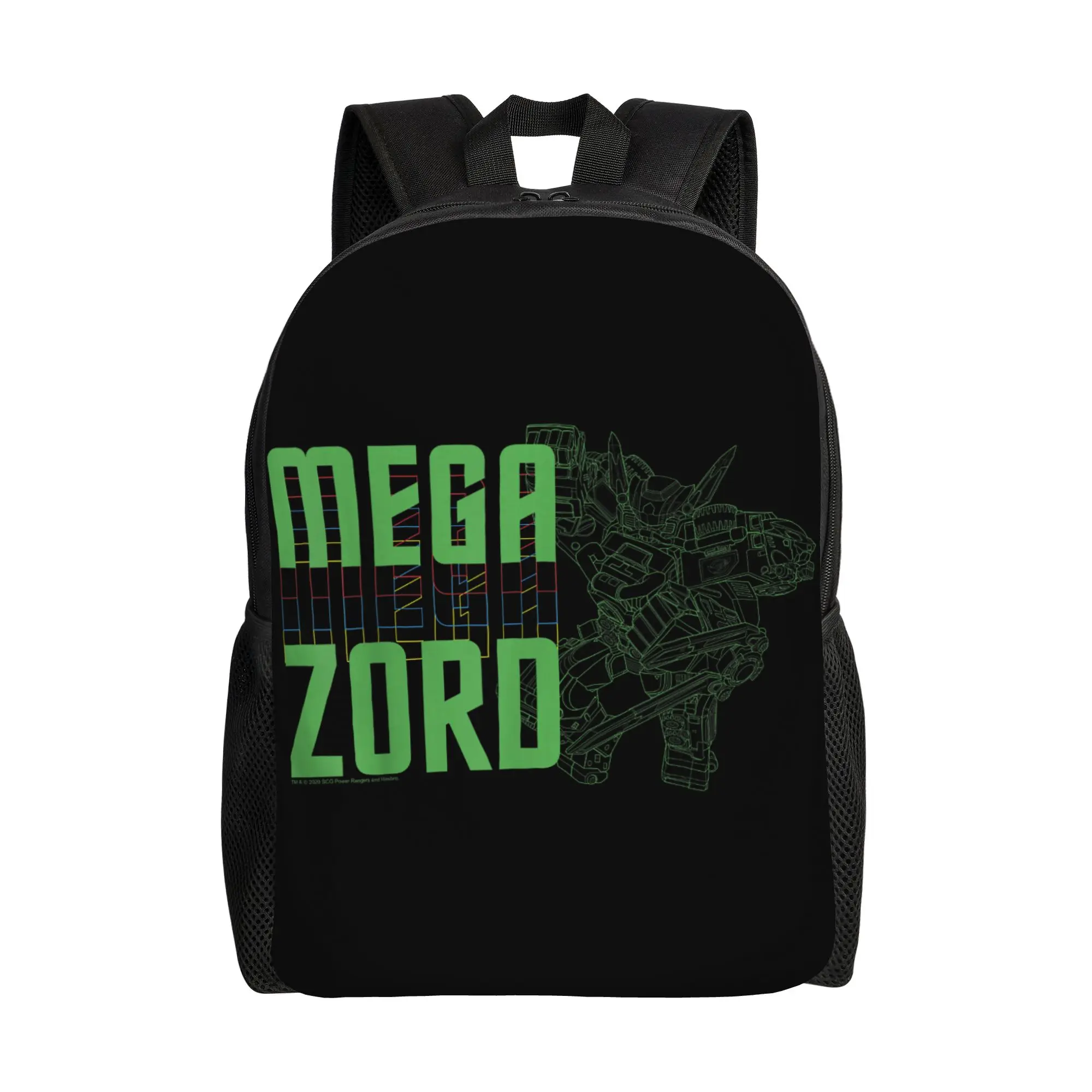 Mochilas Bandai Power Rangers Megazord Line Art Stack Daypack, mochila de senderismo, mochila resistente para el hombro