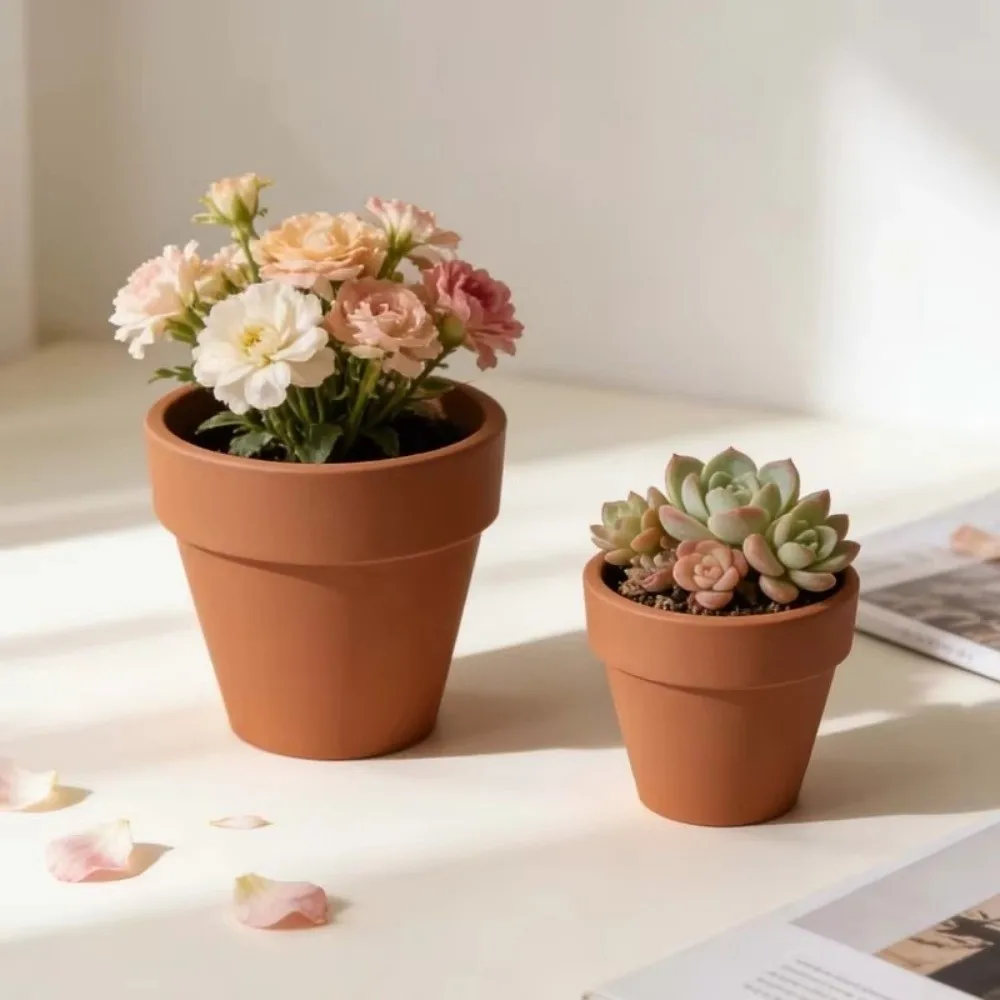 Nordic Large and Small Flowerpot Molds Silicone Round Planter Mould Resin Plaster Mold For DIY Potted Plants