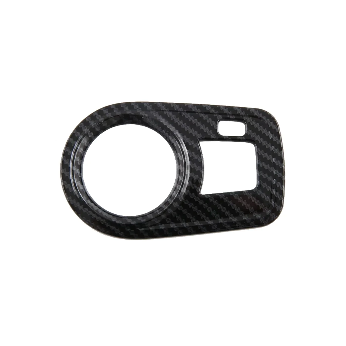 For MG 4 MG4 EV Mulan 2023 Car Headlight Switch Cover Trim Sticker Decoration Interior Accessories ,ABS Carbon Fiber