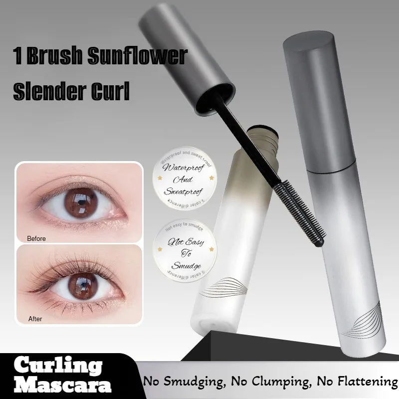Rímel sem manchas de fibra de volume definição curling lift cílios alongados naturais de longa duração