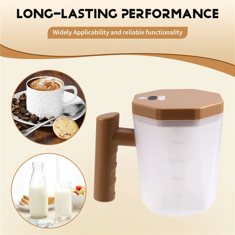 B83B-Digital Rechargeable Self-Stirring Coffee Mug For Automatic Mixing, Ideal For Office & Home
