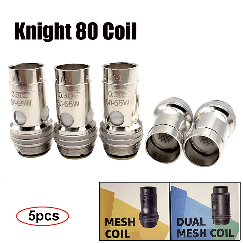 OEM Knight 80 Coil Mesh 0.3ohm K1 Coils Head for Kinght 80 Pasito 2 Pastito II Pods Kit