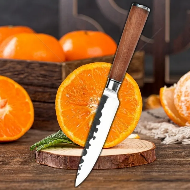 Sharp Fruit KnifeHandmade Stainless Steel Fishing Knife Sharp Meat Cleaver Butcher Knife Slicing Slaughter Tableware Accessories