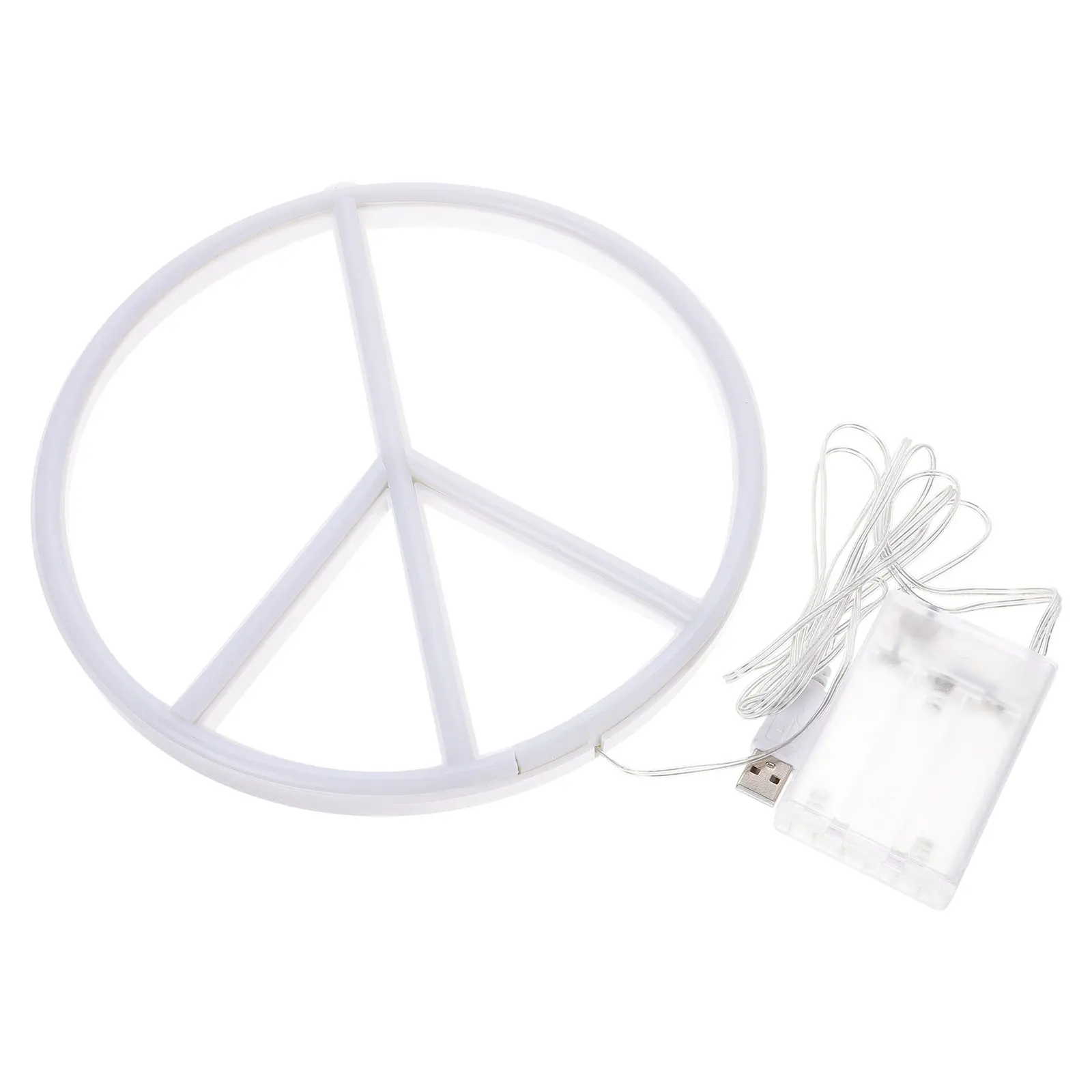 

Светодиодный неоновый светильник «Знак мира»: уникальный светящийся ночник для спальни, стола, декора стен, романтическое атмосферное освещение, пластиковый светящийся элемент