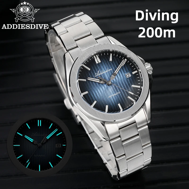 

ADDIESDIVE Automatic Diving Watch 41mm Sapphire Glass Super Luminous 200m Waterproof Diver Watches High-end Man Luxury Watches