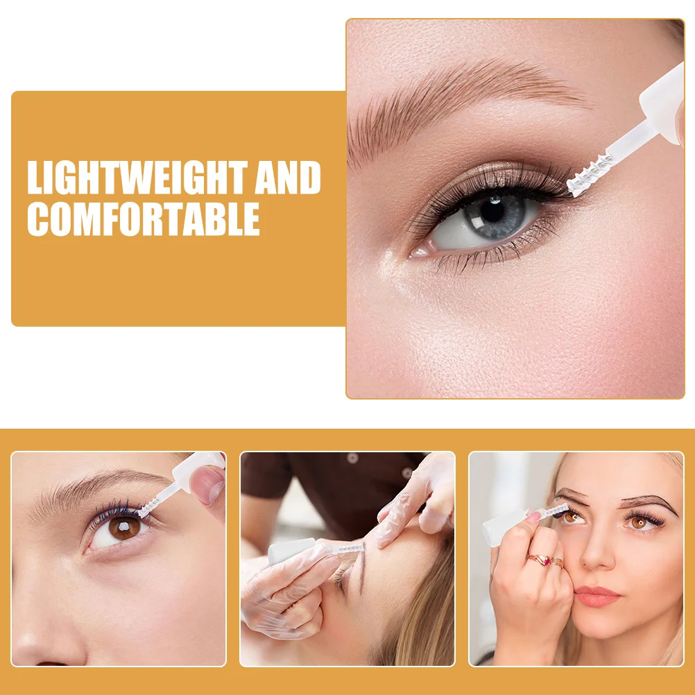 6 قطعة معطف واق من المطر لاش واضح لاش ماسكارا خفيفة الوزن الحاجب تصفيف هلام للنساء الرجال تشكيل طبيعي طويل ارتداء ماكياج العين الأساسية #5