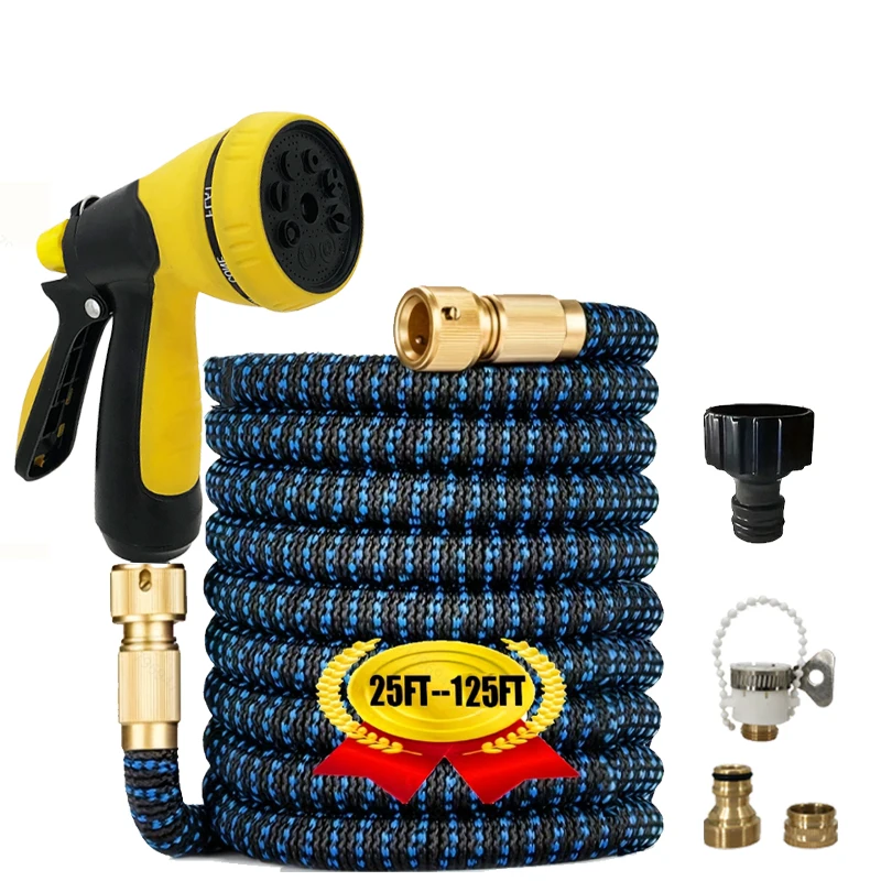 

Расширяемый гибкий водяной шланг, шланг для мойки автомобиля, шланг для водяного пистолета, садовый опрыскиватель, садовый поливочный шланг, инструмент для орошения, ЦВЕТИ, СПРАЛЬНЫЙ